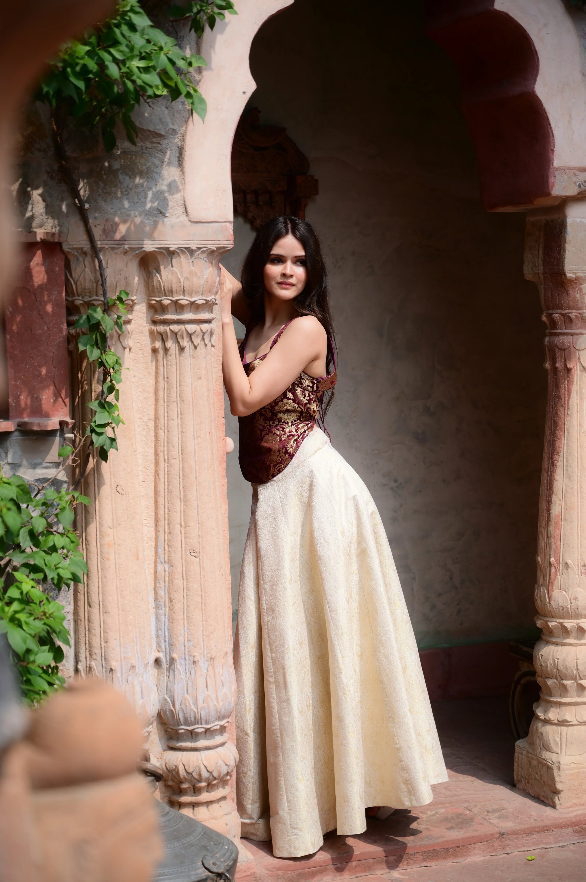 Maroon Lehenga Set