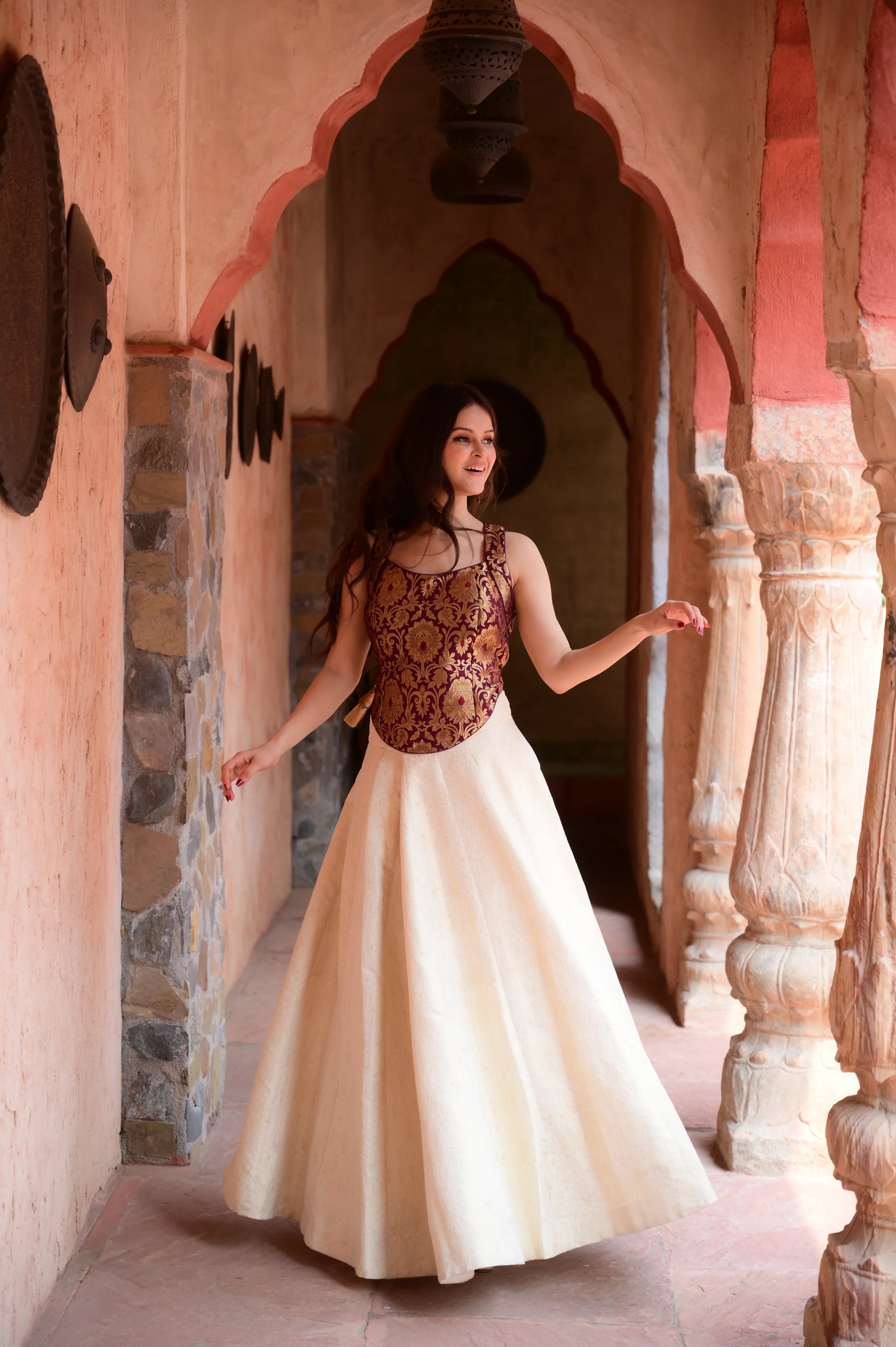 Maroon Lehenga Set