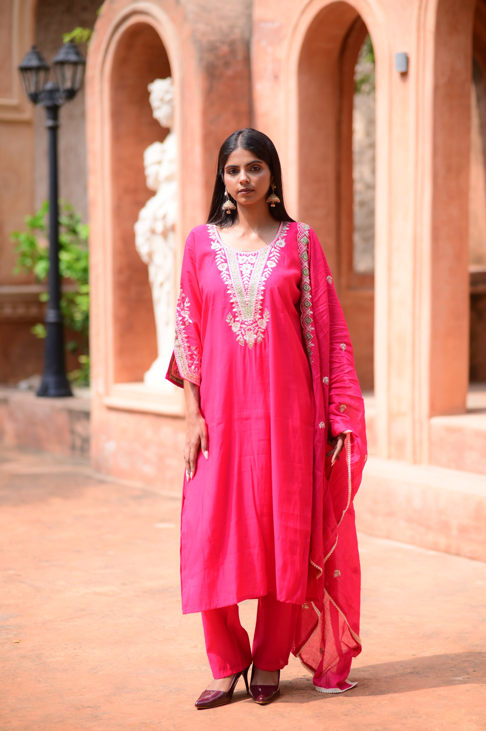 Radiant Rani Pink Suit Set