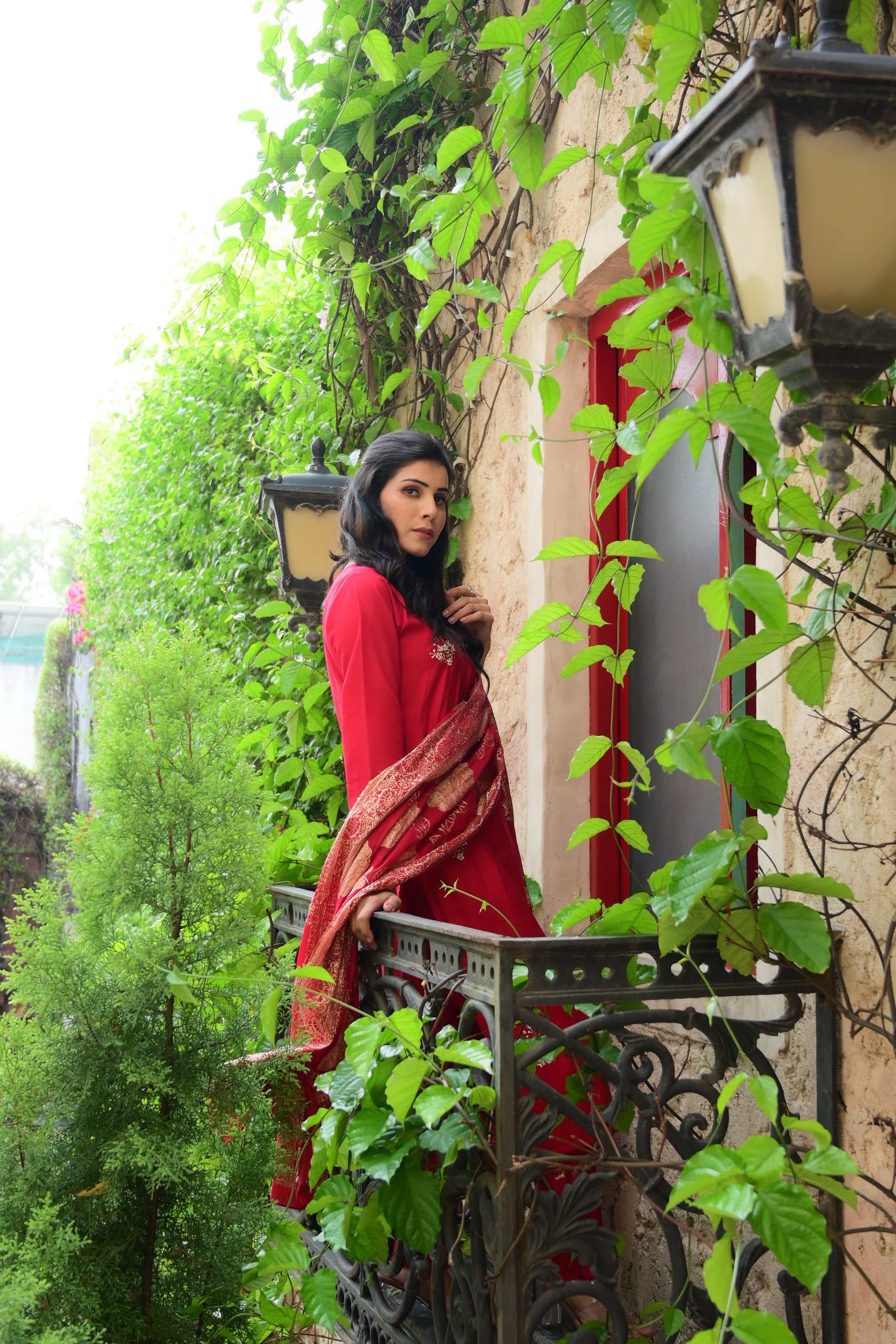 Royalty Deep Red Kurta Set