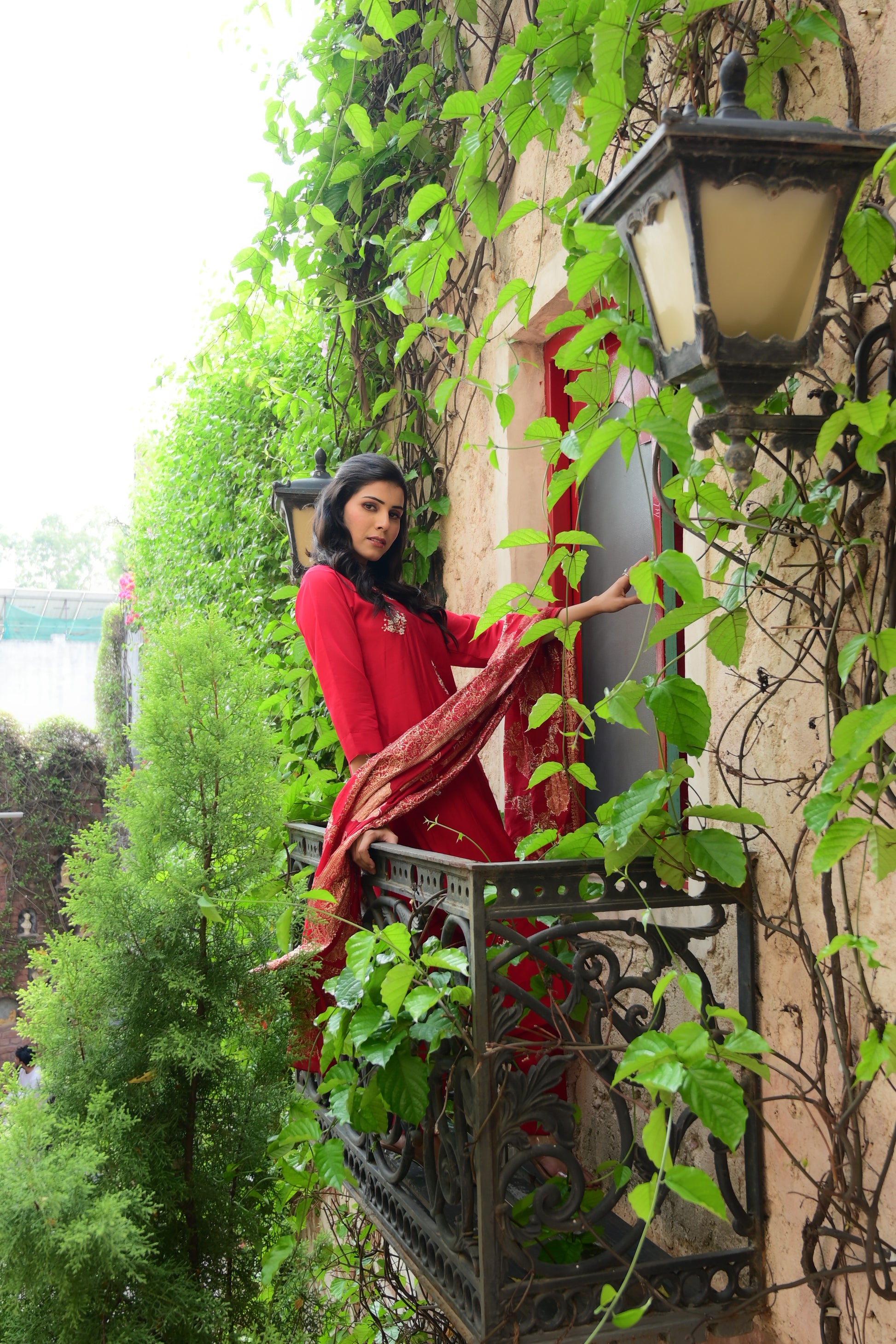 Royalty Deep Red Kurta Set